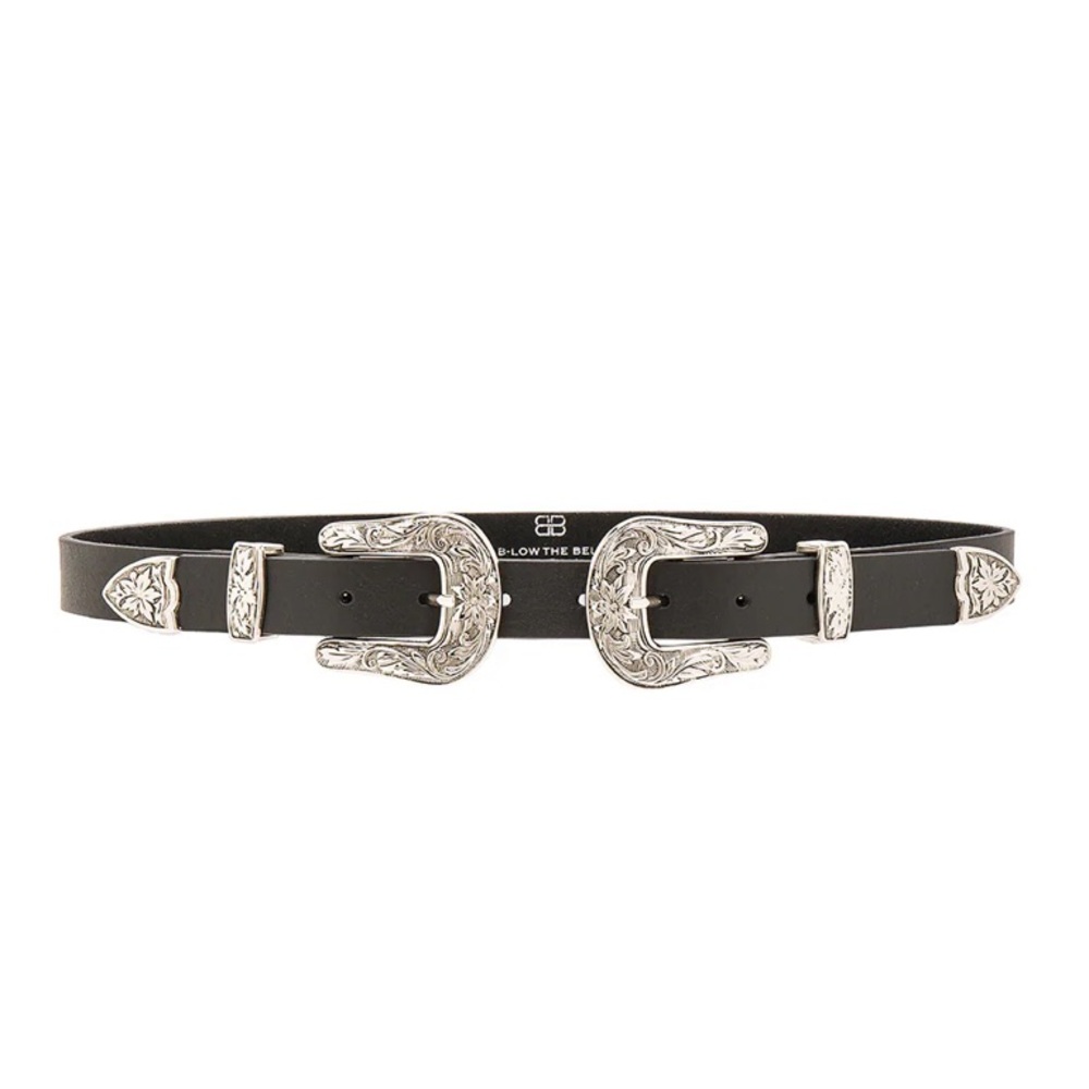 Baby Bri Bri Belt in Black & Silver